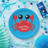 Crab Birthday Party Niedlich Cartoon Kinder Pappteller (Party)