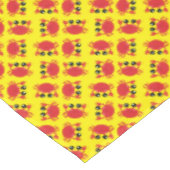 Crab Birthday Party Niedlich Cartoon Kinder Tischdecke (Schrägansicht)