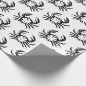 Crab Black Geschenkpapier (Ecke)