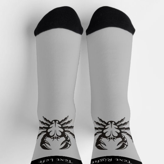 Crab Black Socks Socken (Oben)