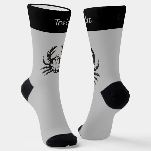 Crab Black Socks Socken (Gewinkelt)