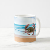 Crab Blue Beach Kaffeetasse (VorderseiteRechts)
