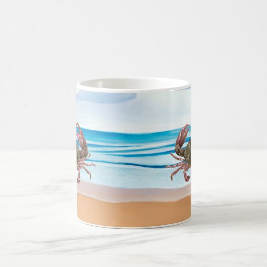 Crab Blue Beach Kaffeetasse (Mittel)