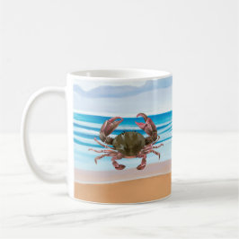 Crab Blue Beach Kaffeetasse