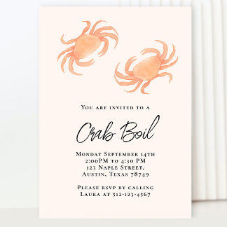 Crab Boil Party Einladung
