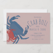 Crab Boil Party Geburtstag Abendessen Crawfish Pin Einladung (Vorderseite)