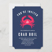 Crab Boil | Sommerliche Party Einladung (Vorderseite)