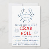 Crab Boil | Sommerliche Party Einladung (Vorderseite)