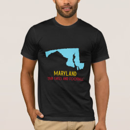 "Crab Cakes and Football" Maryland Staat T-Shirt