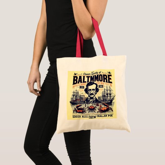 Crab Cakes, Clippers, and Crows: Baltimore Bound T Tragetasche (Vorderseite (Produkt))
