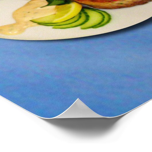 Crab Cakes Rezept Poster (Ecke)