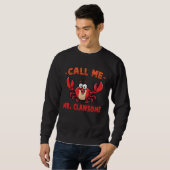 Crab  Call Me Mr Clawsome  Lobster  Shellfish  Che Sweatshirt (Vorne ganz)