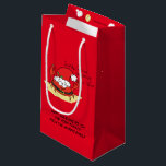 Crab Christmas Beach Tropical Funny Kleine Geschenktüte<br><div class="desc">Erzählen Sie all Ihren tropischen Strandfreunden,  dass Sandy Claws Weihnachten in die Stadt kommt! Er ist eine Krabbe,  also mach nicht diese Weihnachtsmannschaft,  sonst bekommst du in diesem Urlaub Kohle! Es ist der perfekte niedliche Cartoon,  um die Strandliebhaber zu Weihnachten zum Lächeln zu bringen!</div>