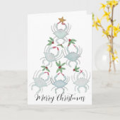 Crab Christmas Tree Karte (Gelbe Blume)