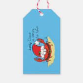 Crab Christmas Tropical Funny Geschenkanhänger (Vorderseite)