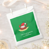 Crab Christmas Tropical Funny Geschenktütchen (Ausgeschnitten)
