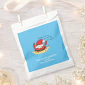 Crab Christmas Tropical Funny Geschenktütchen (Ausgeschnitten)