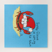 Crab Christmas Tropical Funny Puzzle (Horizontal)