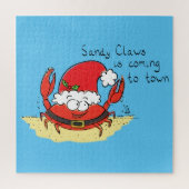 Crab Christmas Tropical Funny Puzzle (Vertikal)