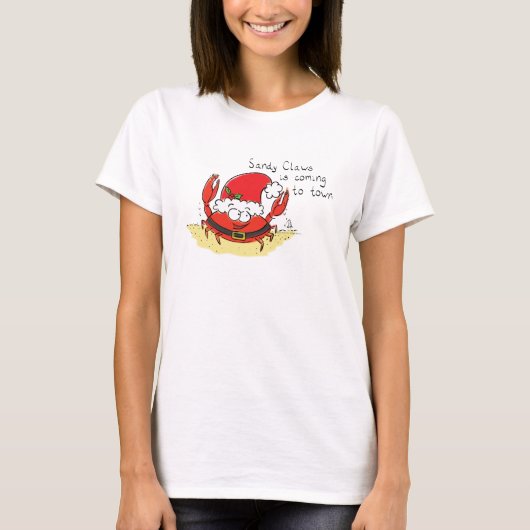 Crab Christmas Tropical Funny T-Shirt (Vorderseite)