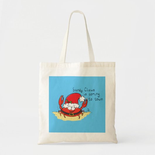 Crab Christmas Tropical Funny Tragetasche (Vorne)