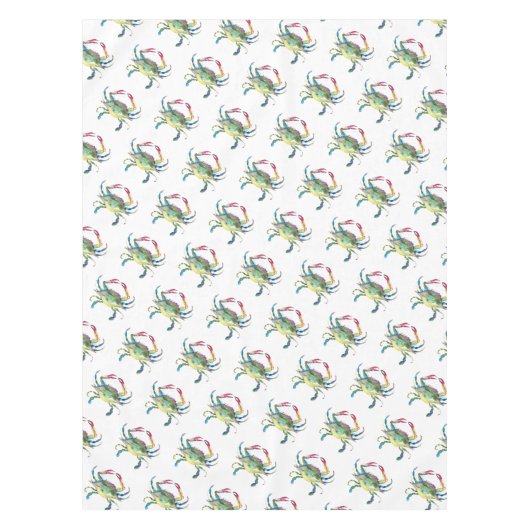 Crab Coastal Beach House Tischdecke (Vorderseite)