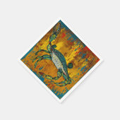 Crab Cocktail Napkins Serviette (Ecke)