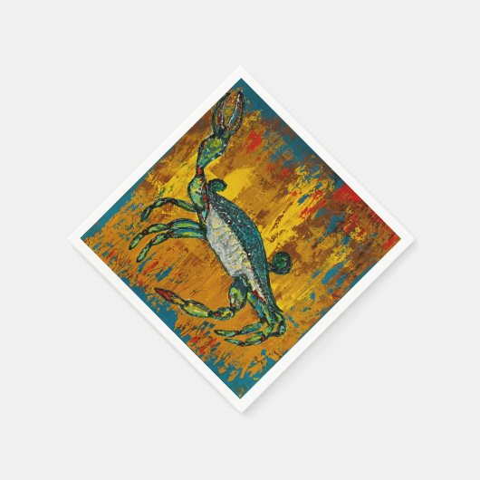 Crab Cocktail Napkins Serviette (Ecke)