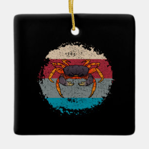 Crab Crabbing Retro Keramikornament