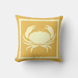 CRAB : creme und hellbeige sandfarben Kissen