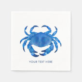 Crab Crustacean Ocean Beach Thema Serviette (Vorderseite)