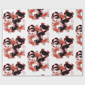 Crab Crustacean Sea Muster Geschenkpapier (Flach)