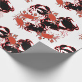 Crab Crustacean Sea Muster Geschenkpapier (Ecke)