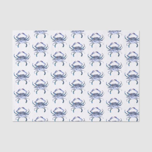 Crab Decorative Gewebe Papier Muster Strand (Vorderseite)