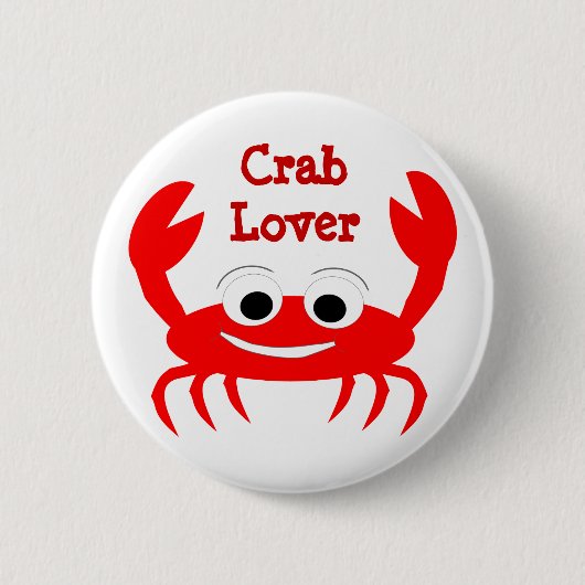 Crab Design Button (Vorderseite)