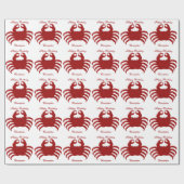 Crab Design Geburtstag Geschenkpapier (Flach)