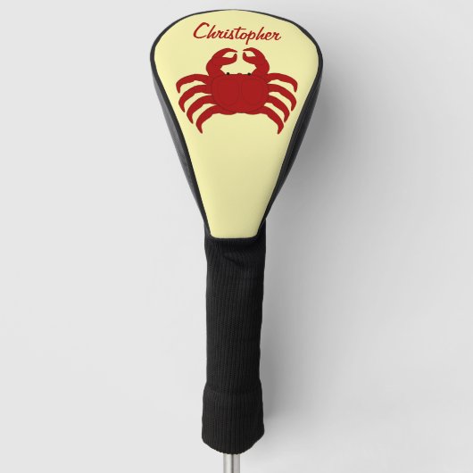 Crab Design Golf Headcover (Vorderseite)
