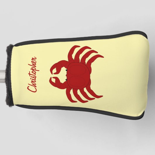 Crab Design Golf Headcover (Vorderseite)