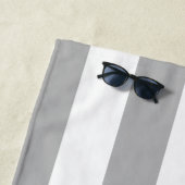 Crab Design grau gestreift Strandtuch (Beispiel)