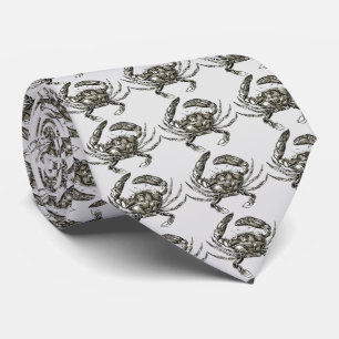 Crab Design Neck Tie Krawatte