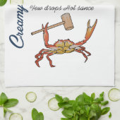 Crab Dip Rezept Geschirrtuch (Gefaltet)