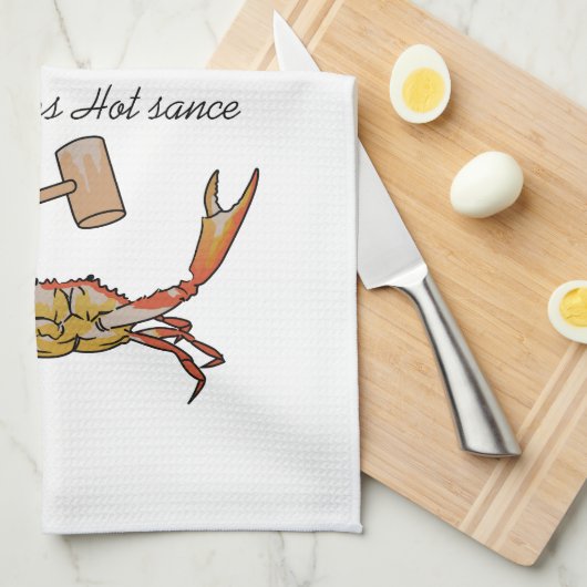 Crab Dip Rezept Geschirrtuch (Viertel Falte)