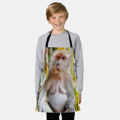 Crab-eating macaque schürze (Getragen)