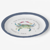 Crab Feast Party Pappteller (Schrägansicht)