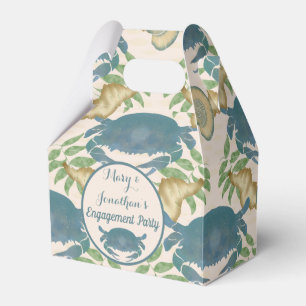 Crab Feast Watercolor Blue Crabs, Verlobung Geschenkschachtel