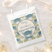 Crab Feast Watercolor Blue Crabs, Verlobung Geschenktütchen (Ausgeschnitten)