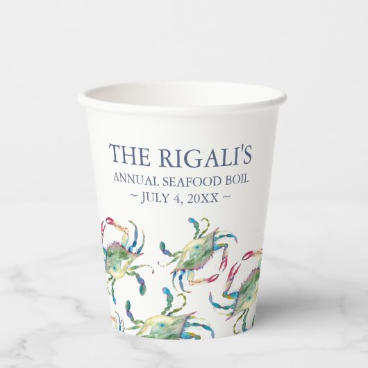 Crab Fee Custom Pappbecher (Vorderseite)