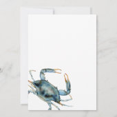 Crab Fee Watercolor Einladung (Rückseite)