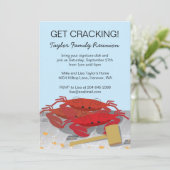 Crab Feed Party Einladung, Einladung (Stehend Vorderseite)