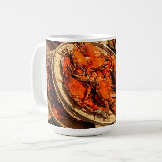 Crab Fest 11 oz oder 15 oz Tasse (Vorderseite Links)
